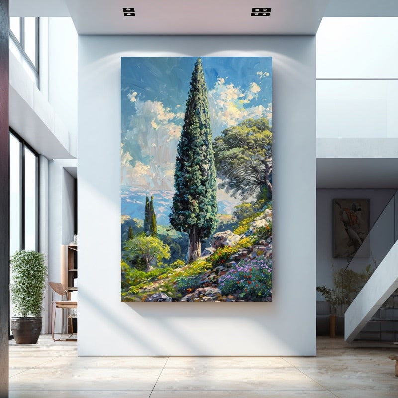 Cypress Tree Painting