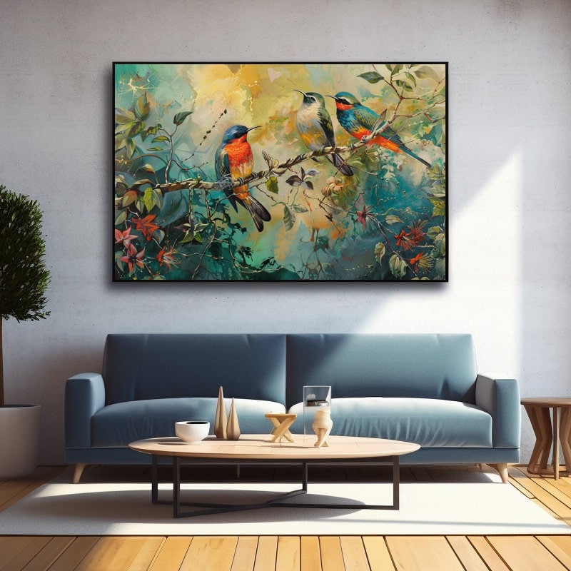 Bird Oil Painting