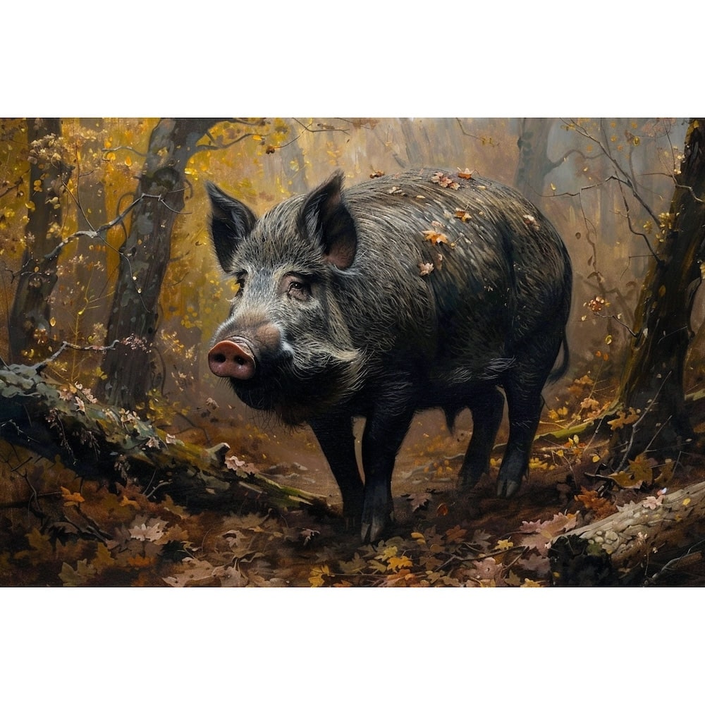 Wild Boar Canvas