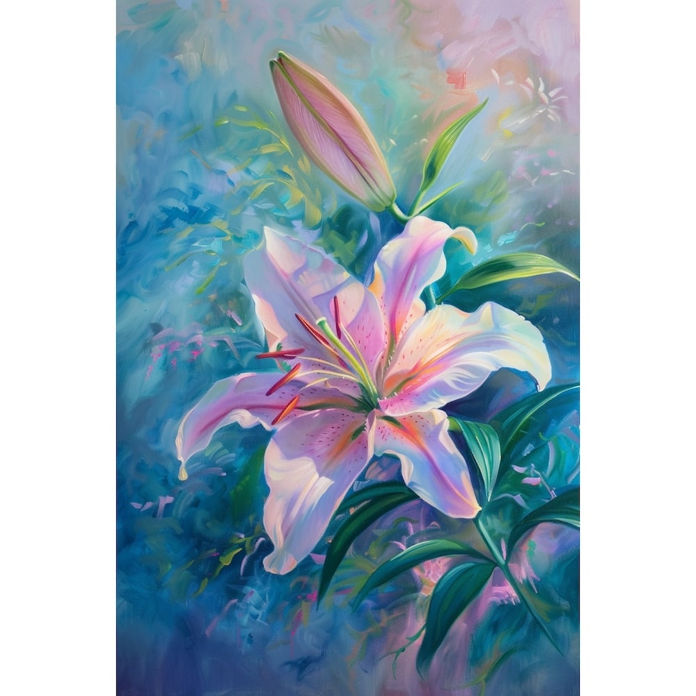 Lily Flower Canvas Art