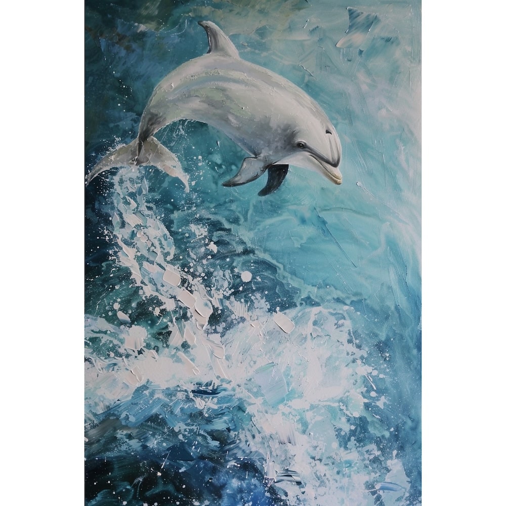 Dolphin Painting Canvas