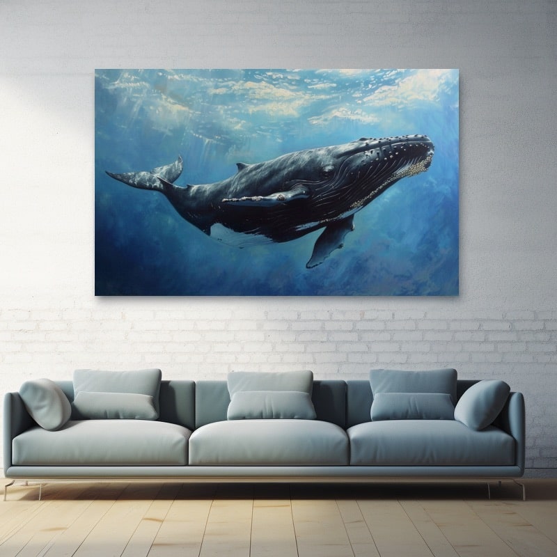 Acrylic Whale Painting