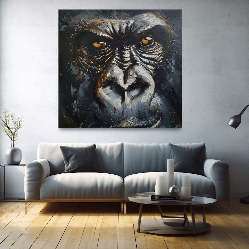 Angry Gorilla Painting