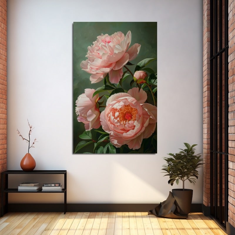 Painting of Peonies