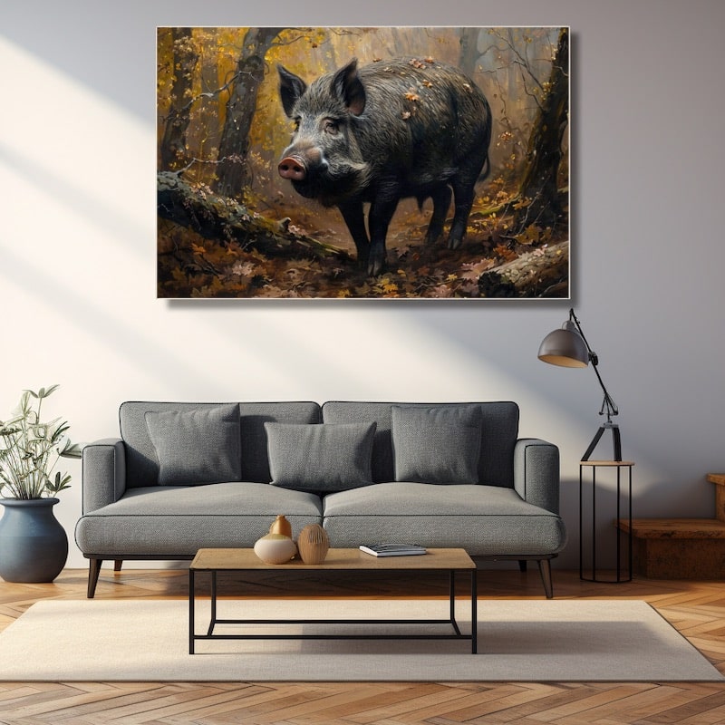 Wild Boar Painting