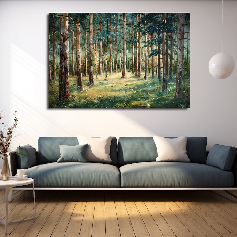 Painting of Fir Trees