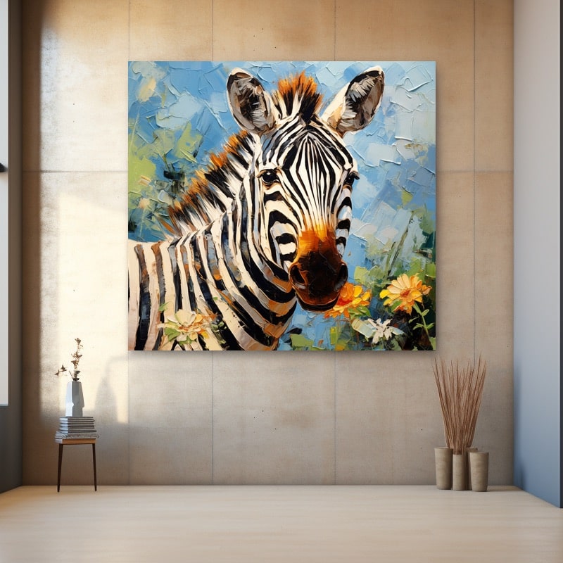 Zebra Oil Painting Canvas