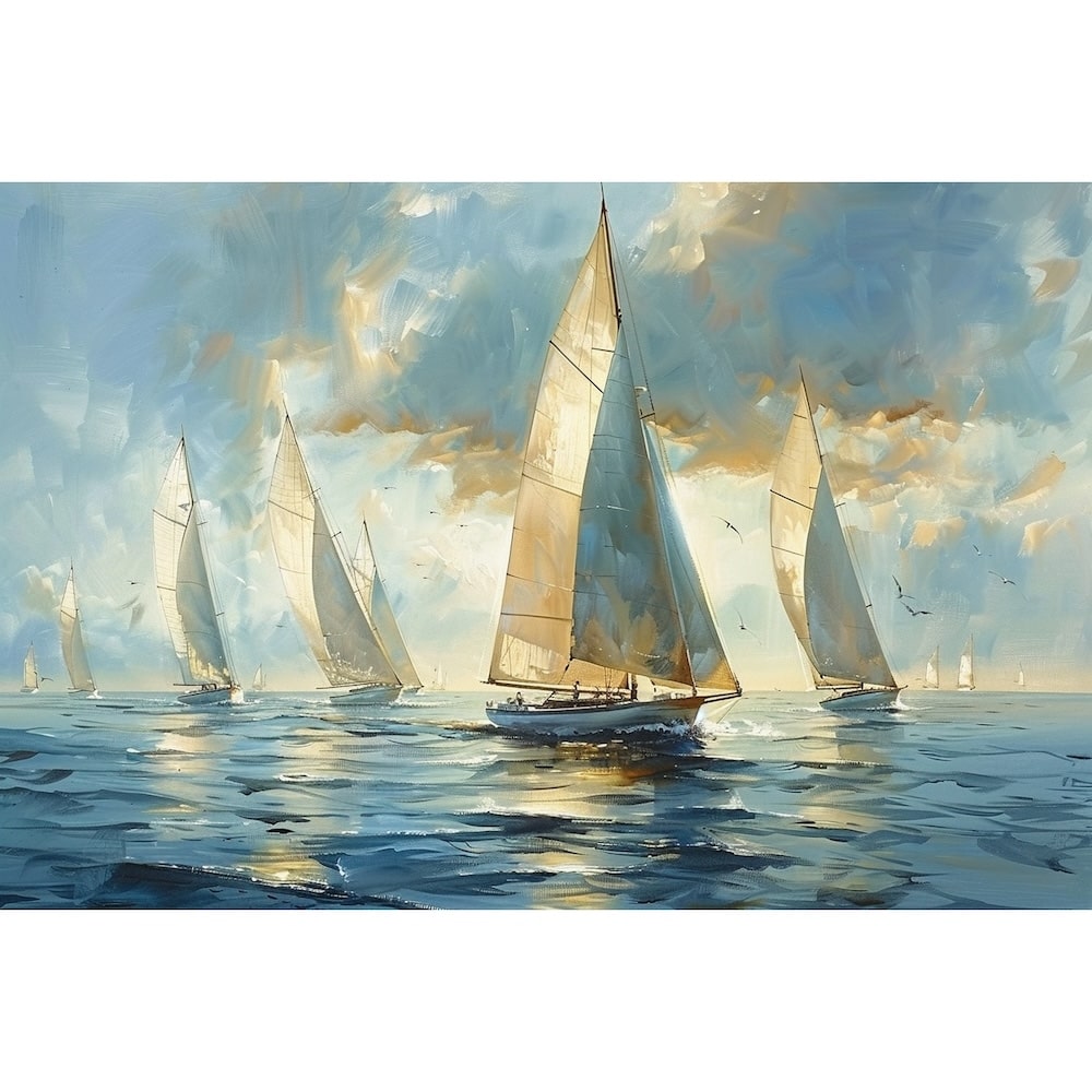 Ship on Sea Canvas
