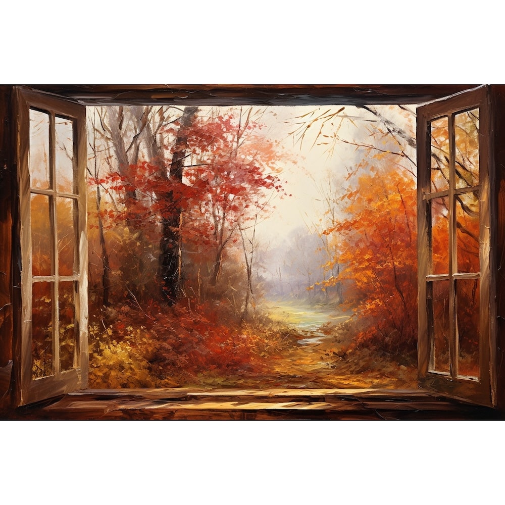 Autumn Window canvas