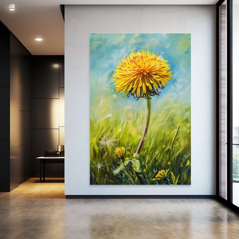 Dandelion Flower Painting