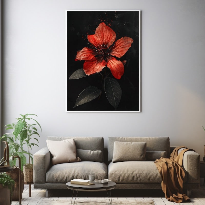 Red Flower Painting