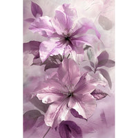 Thumbnail for Purple Flower Abstract Canvas