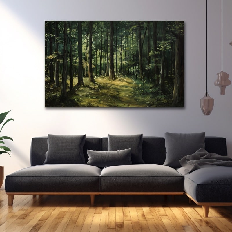 Dark Forest Painting