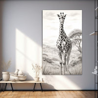 Thumbnail for Giraffe Drawing Painting