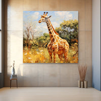 Thumbnail for Giraffe Oil Painting