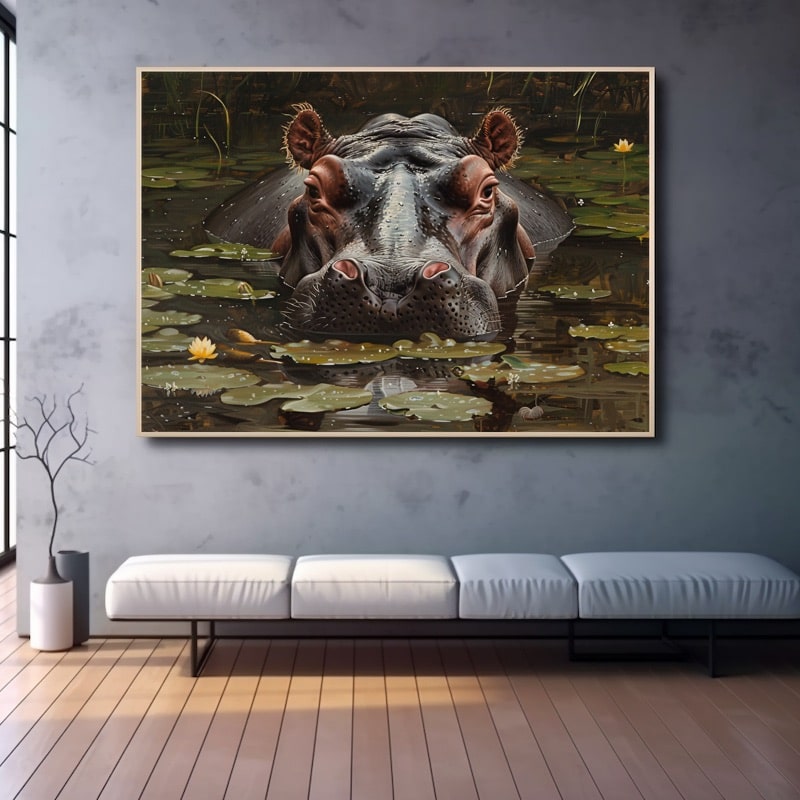 Hippopotamus Painting
