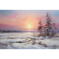Thumbnail for Oil Canvas Snow Landscape