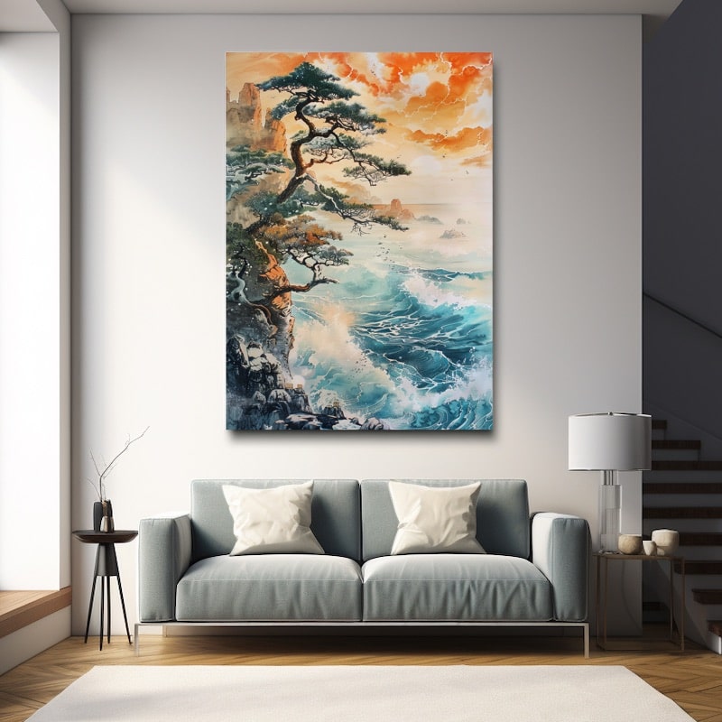Sea Japanese Painting