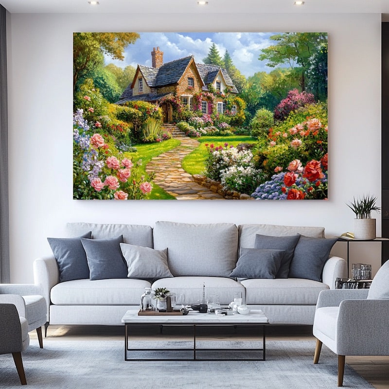 English Garden Painting