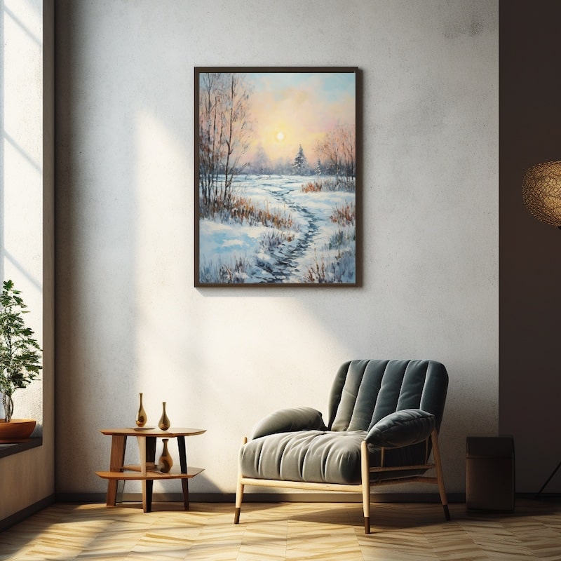 Winter Sun Painting