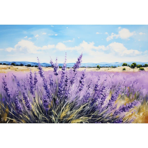 Lavender Flowers Acrylic canvas