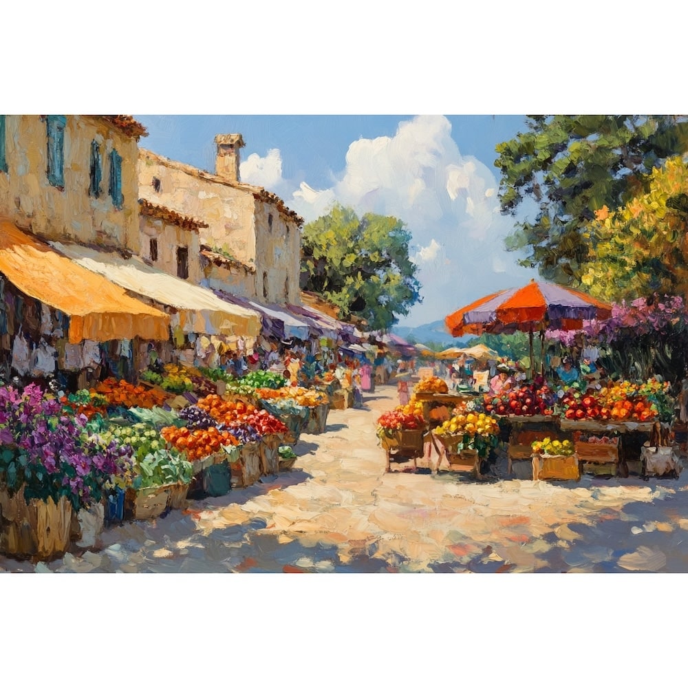 Bright Colorful Landscape Canvas