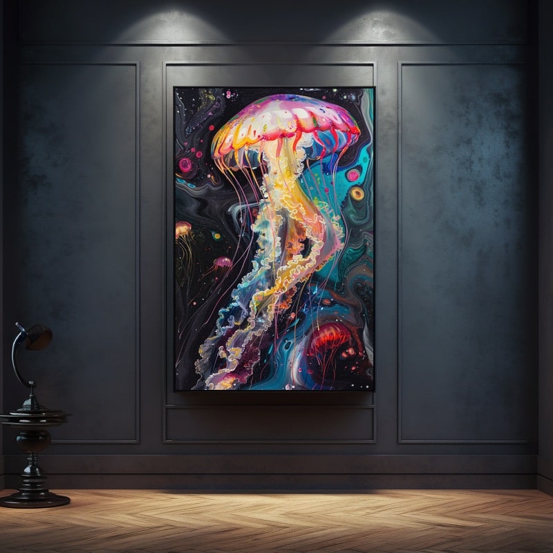 Jellyfish Acrylic Painting
