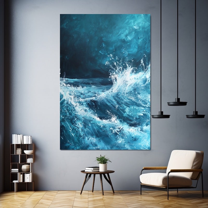 Stormy Sea Oil Painting
