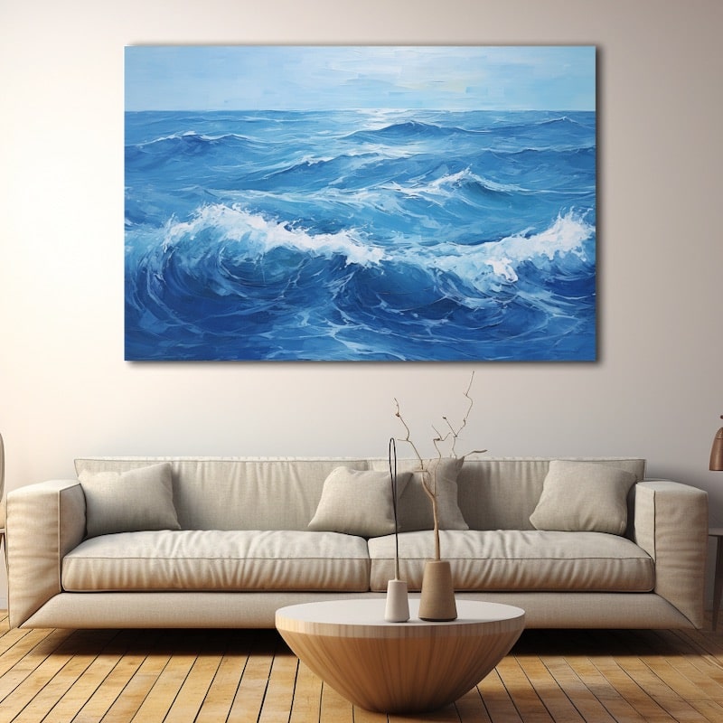 Blue Ocean Abstract Painting