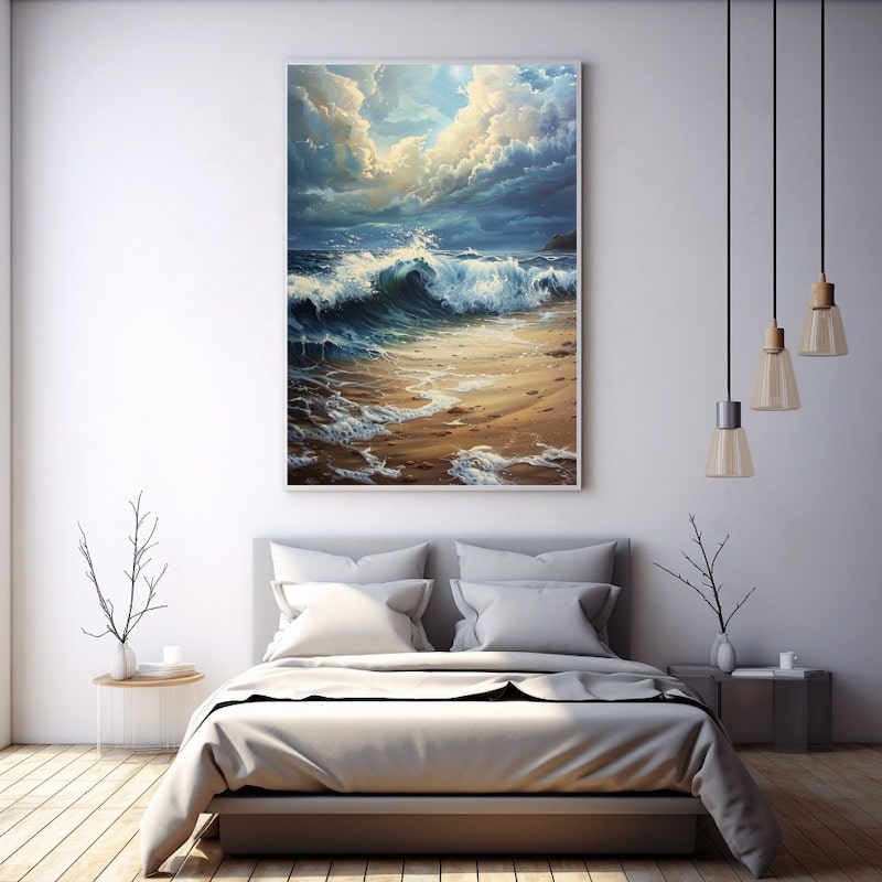 Sea Waves Oil Painting