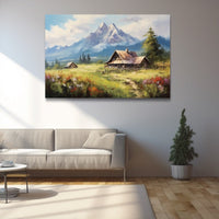 Thumbnail for Snowy Mountain Acrylic Painting