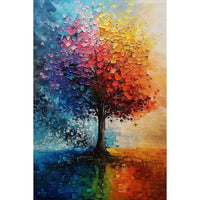 Thumbnail for Multicolor Tree Canvas