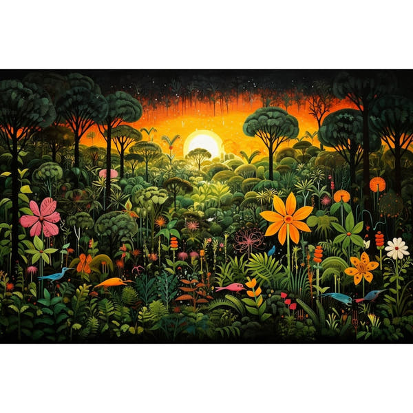 Jungle Scene Canvas