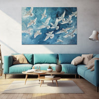 Thumbnail for Birds in Flight Painting