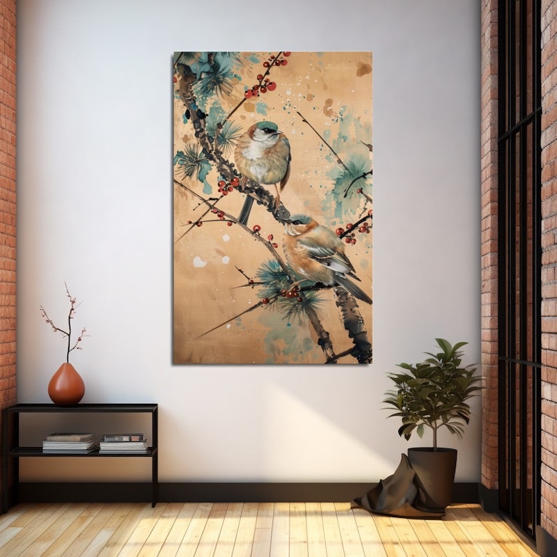 Japanese Birds Painting