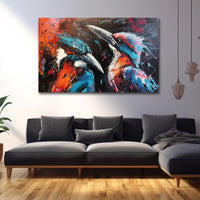 Thumbnail for Birds Acrylic Painting on Canvas