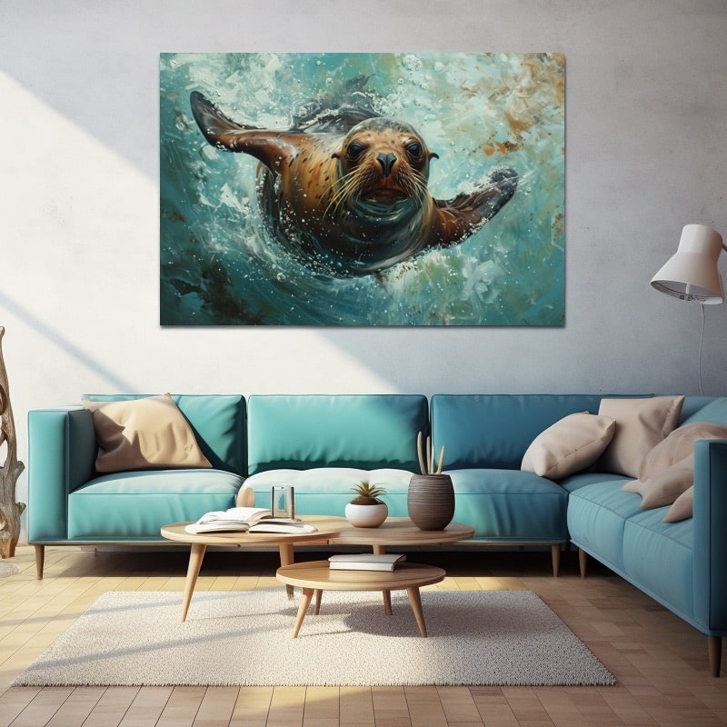 Sea Lion Painting