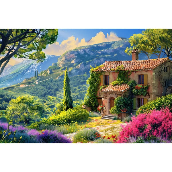 Landscape Canvas with House