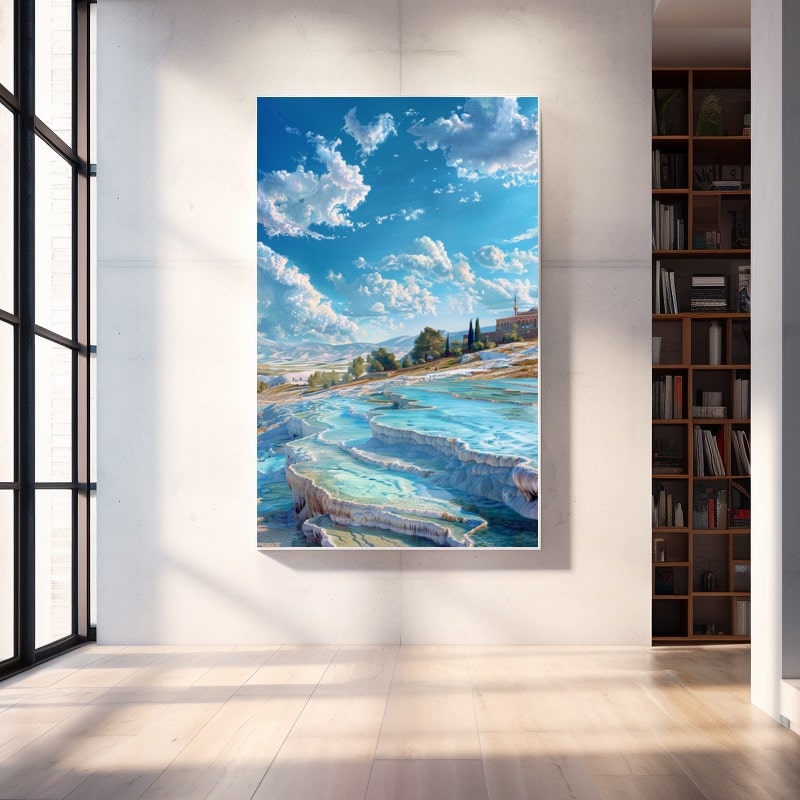 Blue Landscape Painting