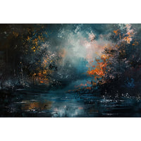 Thumbnail for Black Background Landscape Canvas