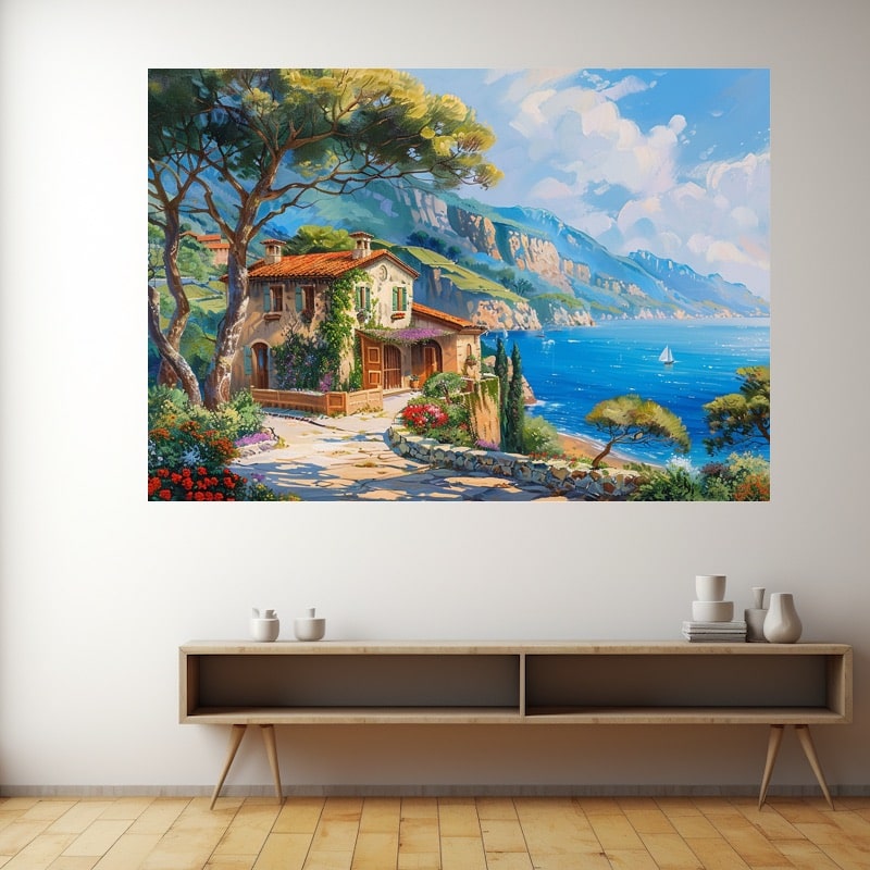 House Landscape Painting