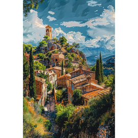 Village Landscape Canvas