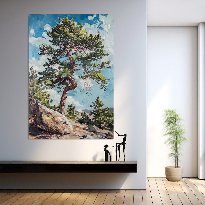 Pine Tree Painting