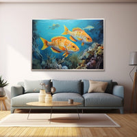 Thumbnail for Two Fish Canvas Art