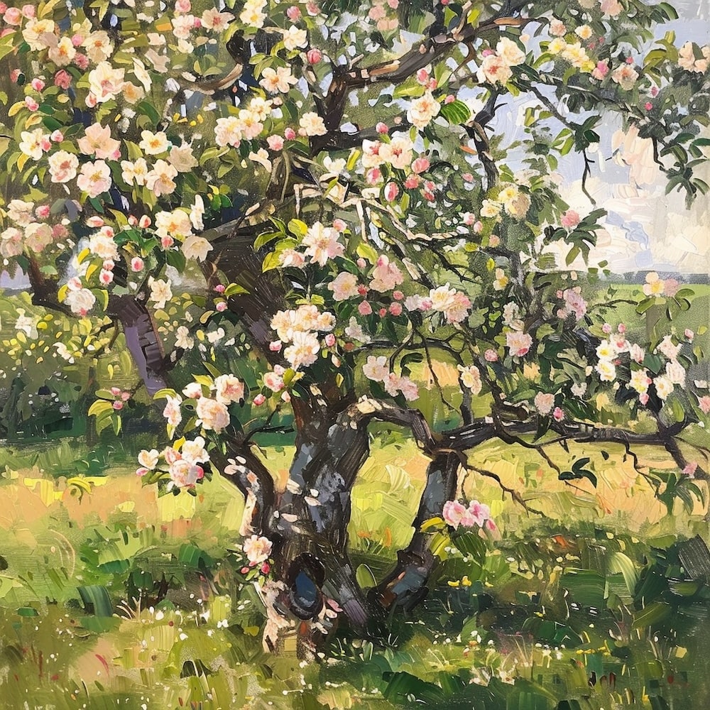 Blossom Tree Painting Canvas