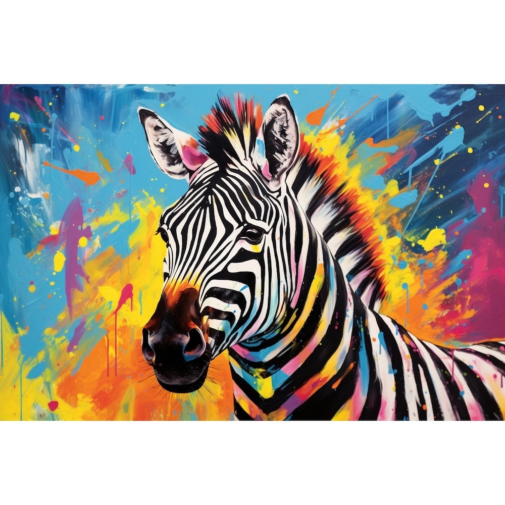 Zebra Painting Art