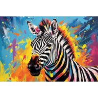 Thumbnail for Zebra Painting Art