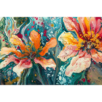 Thumbnail for Large Abstract Flower Canvas