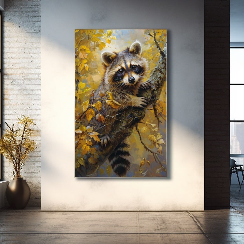 Raccoon Painting