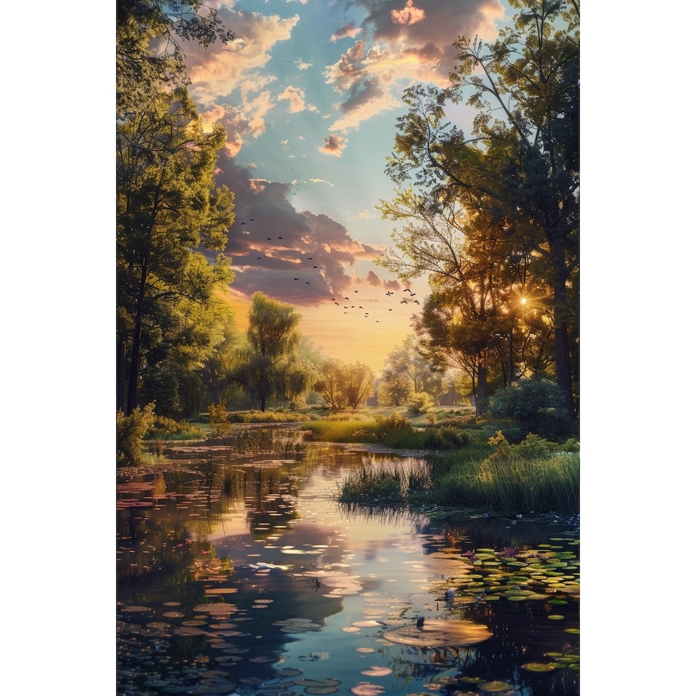Realistic Landscape Oil Canvas